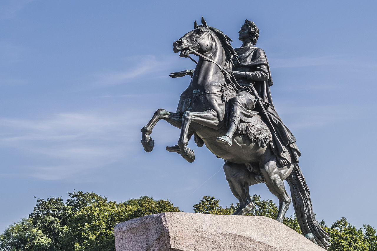 bronze horseman statue