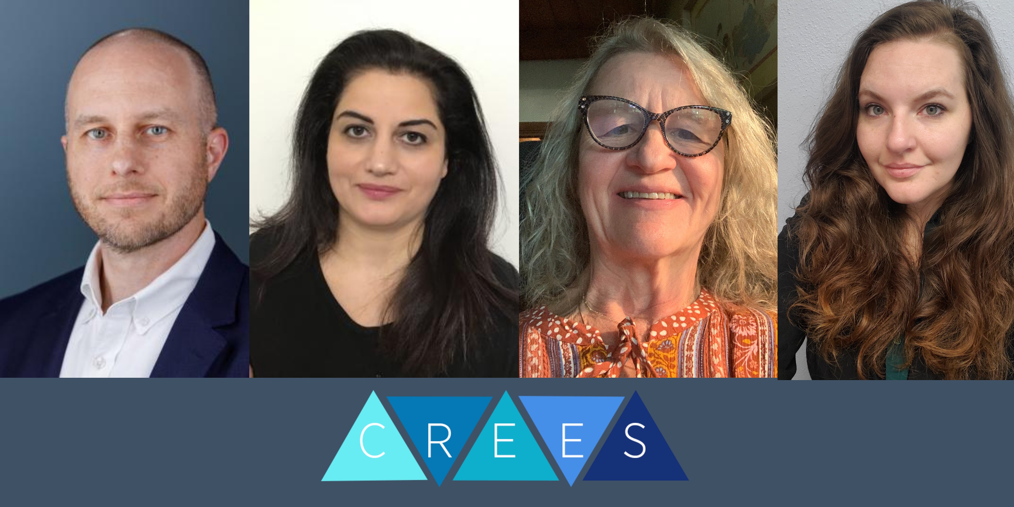CREES director, assistant director, associate director, and outreach coordinator. CREES logo below.