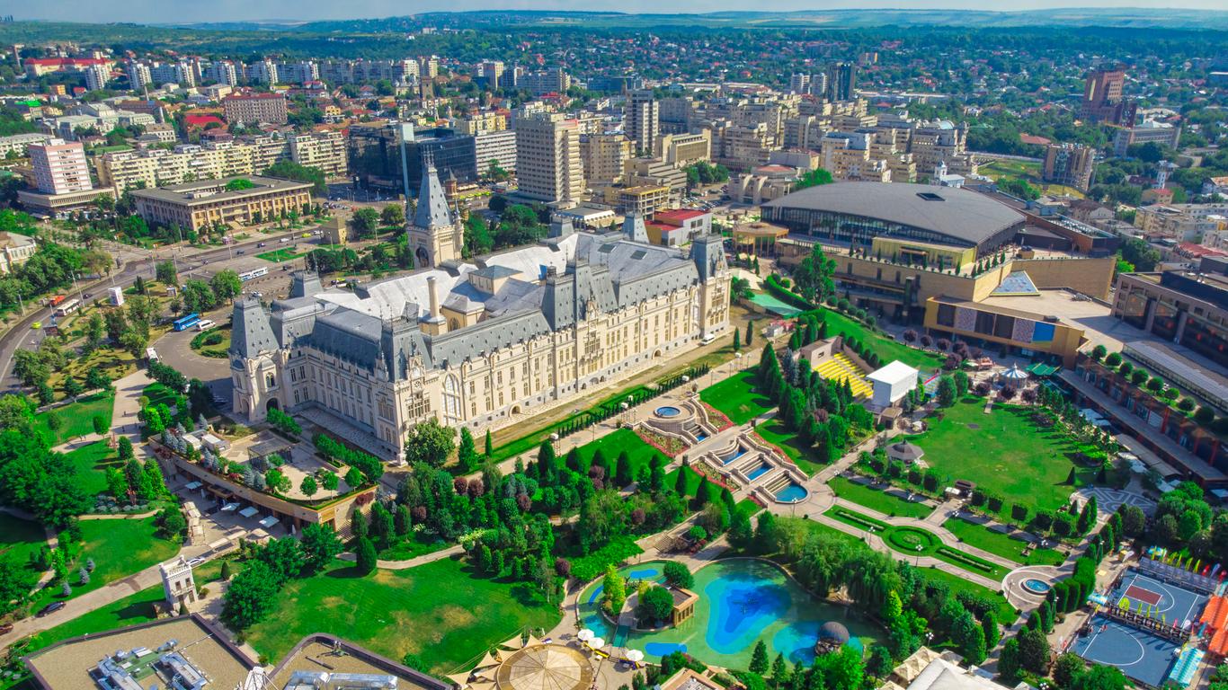 Lași, Romania. aerial view of the city.