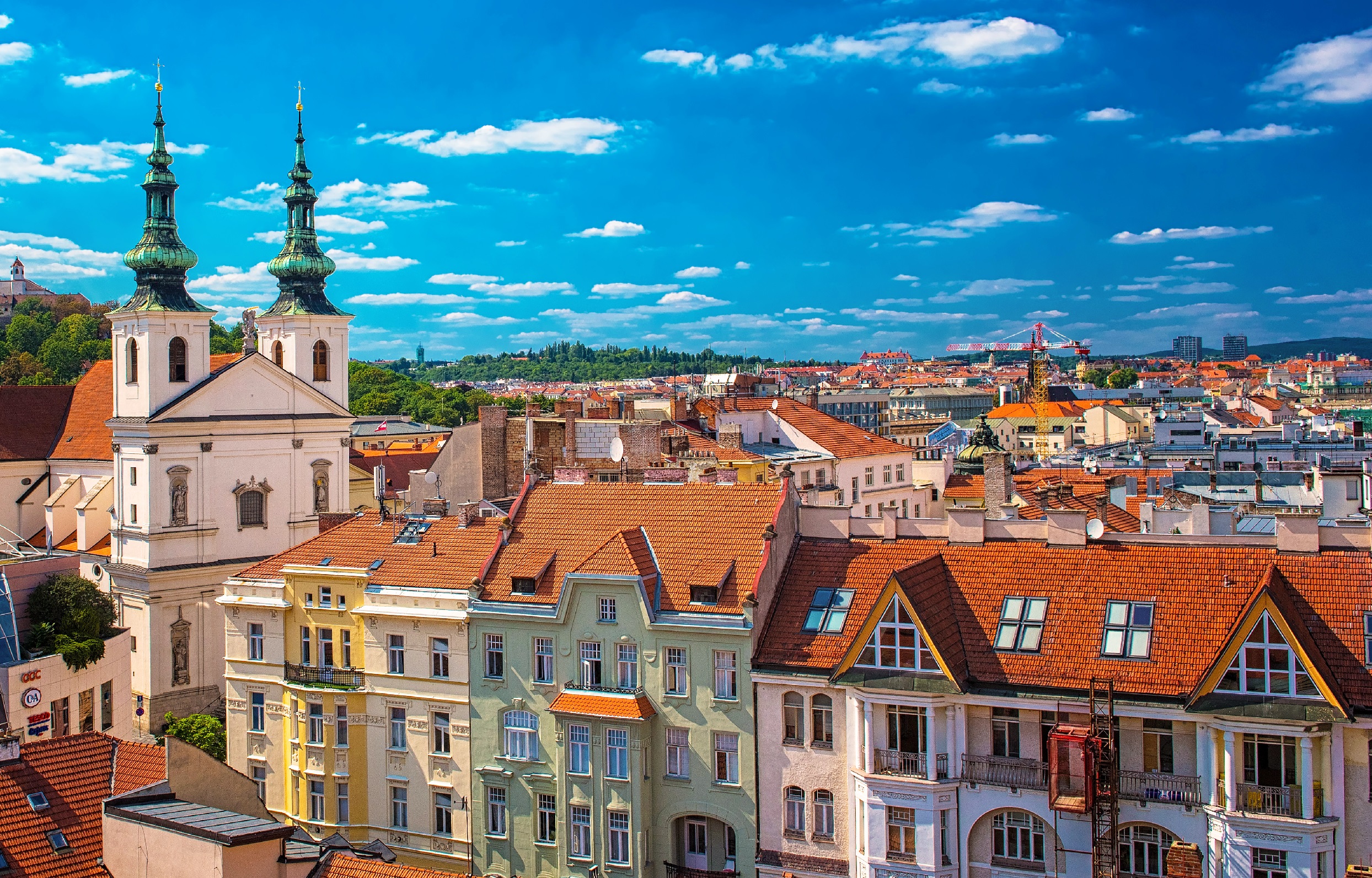 View on the old town of Brno, Czech Republic